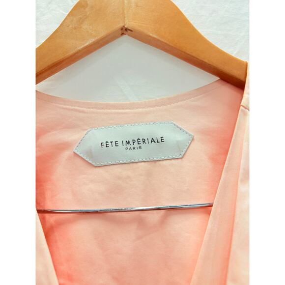 Fete Imperiale Chloris Dress Pink Tuxedo Dress Event Met Gala Red Carpet US4 - Picture 8 of 9